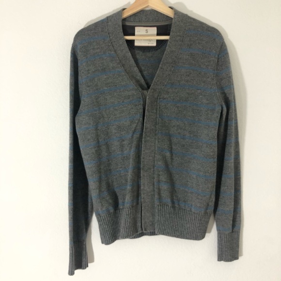 Banana Republic Other - Banana Republic Men’s Heritage Gray/Blue Cardigan Small Vintage